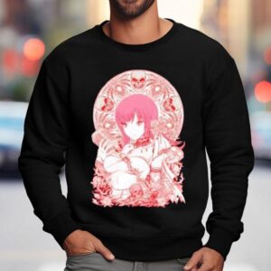 Mori Calliope Portrait Of Death White Varian Sweatshirt