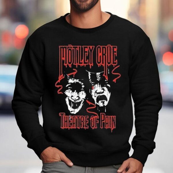 Motley Crue Theatre Of Pain Rustic Drip Shirt