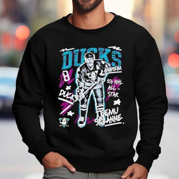 Mu Selanne Anaheim Ducks Hockey 10x Nhl All-star Shirt