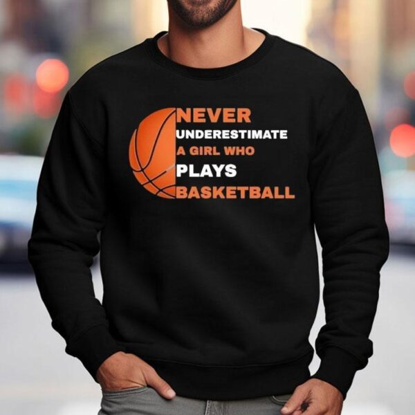 Never Underestimate A Girl Who Plays Basketball Shirt