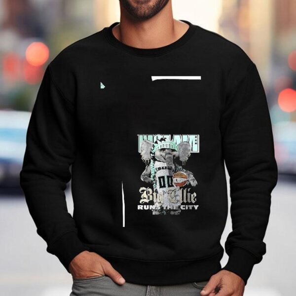 New York Liberty Slam Big Ellie Runs The City Mascot Shirt