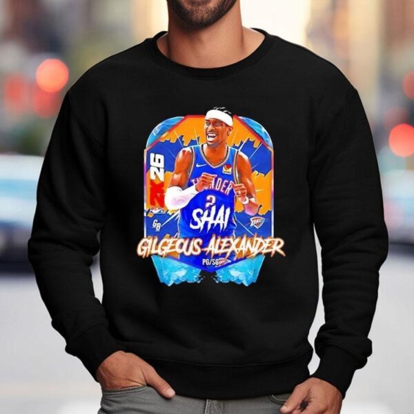 Oklahoma City Thunder Basketball Shai Gilgeous Alexander 2k26 Shirt
