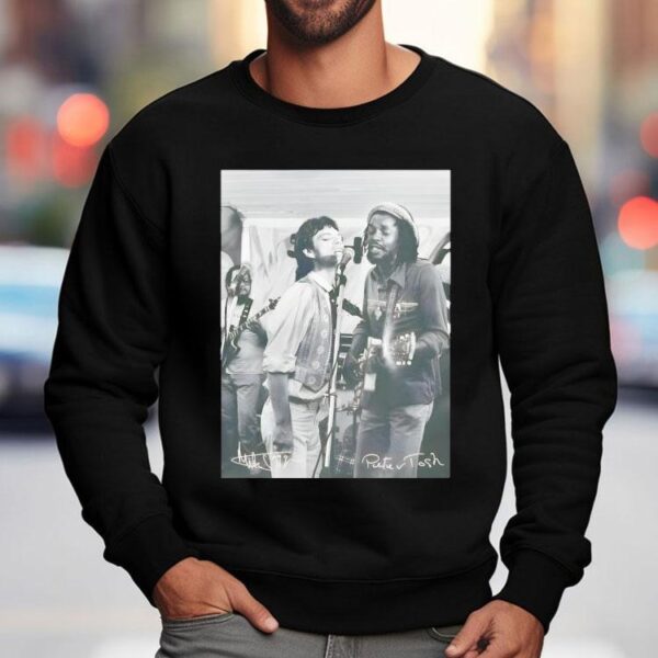 Peter Tosh Mick Jagger Walk And Don’t Look Back Signatures Shirt