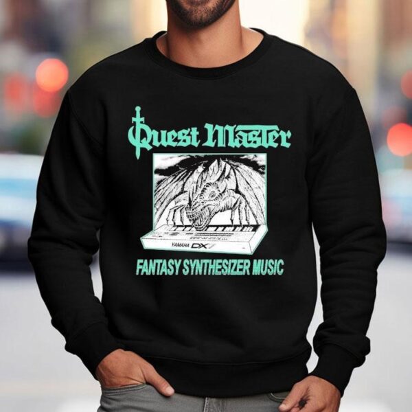 Quest Master Fantasy Synthesizer Music Draconic Oscillations Shirt