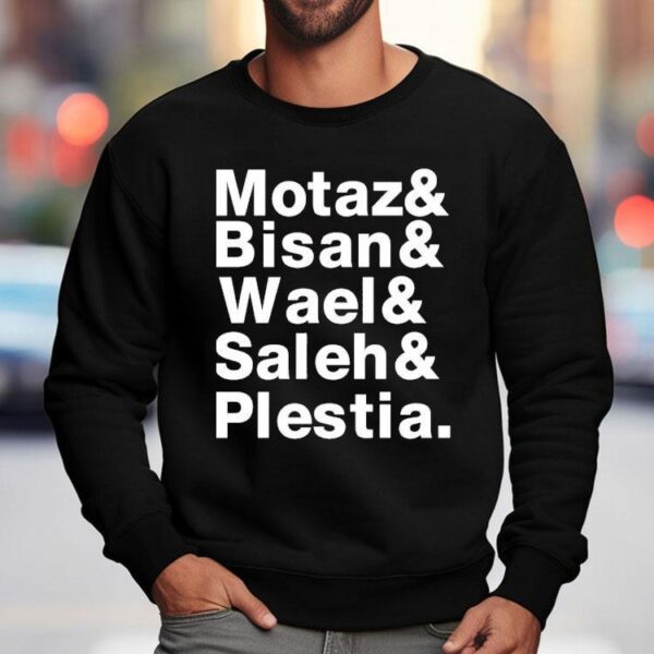Rima Hassan Wearing Motaz And Bisan And Wael And Saleh And Plestia Shirt