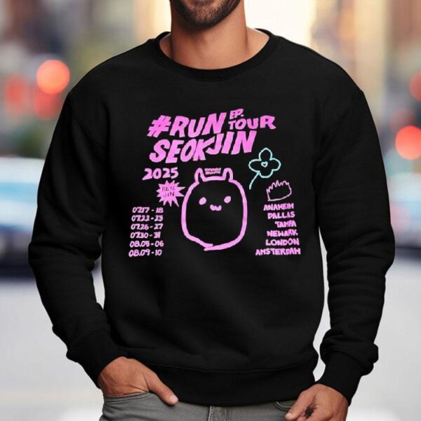 Run Seokjin Ep Tour 2025 World Wide Handsome Shirt