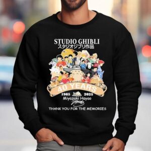 Studio Ghibli Years Miyazaki Hayao Thank You For The Memories Signature Sweatshirt