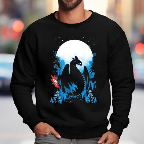 Toothless From How To Train Your Dragon In The Moonlight Shirt