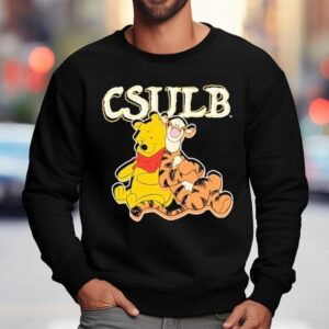 Winnie The Pooh And Tigger Long Beach State Lbsu Sweatshirt