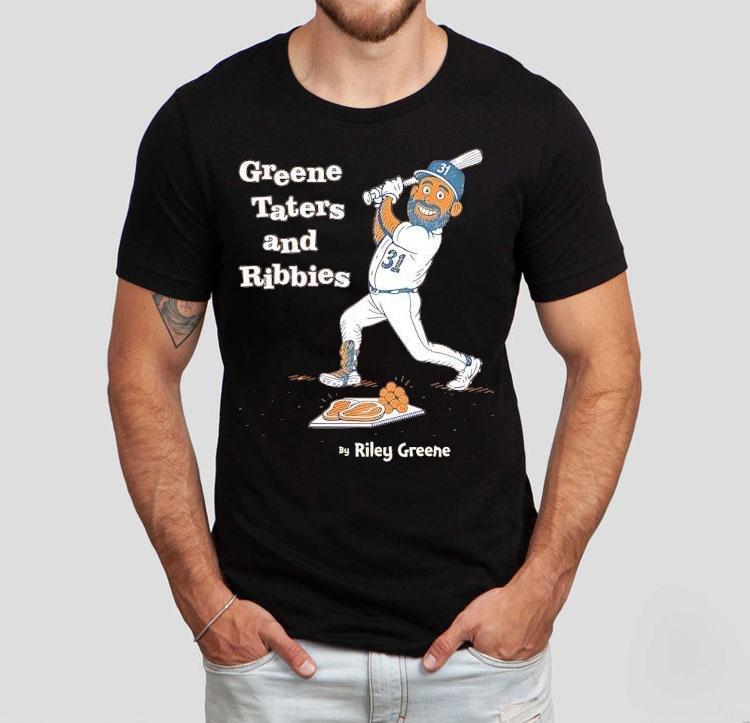 Greene Taters And Ribbies Riley Greene Detroit Tigers Baseball Shirt 4 Greene Taters And Ribbies Riley Greene Detroit Tigers Baseball Tshirt