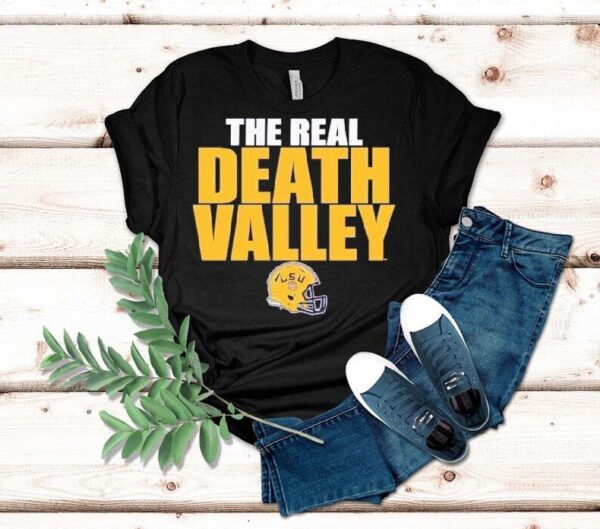 Lsu Tigers The Real Death Valley Helmet Shirt
