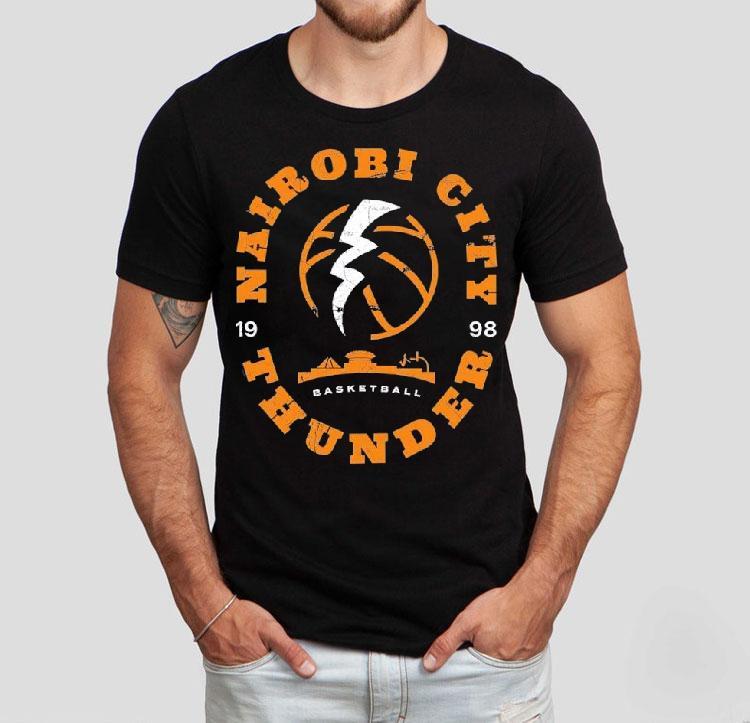 Nairobi Oklahoma City Thunder Basketball 1998 Shirt 4 Nairobi Oklahoma City Thunder Basketball Tshirt