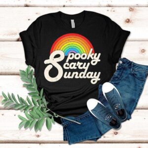 Rainbow Spooky Scary Sunday Shirt
