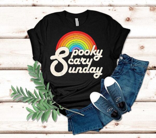 Rainbow Spooky Scary Sunday Shirt