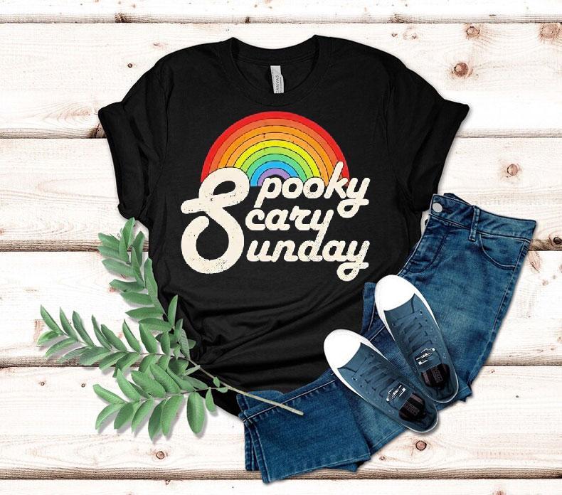 Rainbow Spooky Scary Sunday Shirt 4 Rainbow Spooky Scary Sunday Tshirt