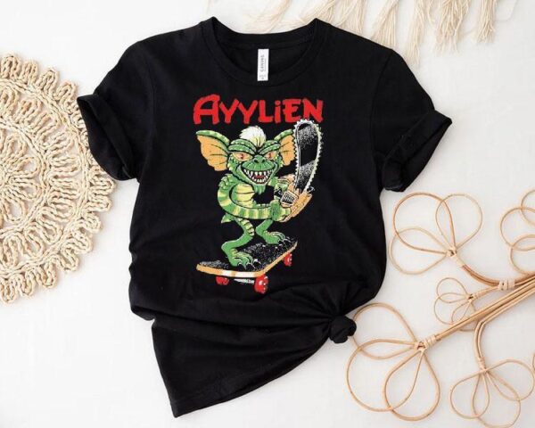 Rubberhose Skateboarding Gremlin Ayylien Shirt