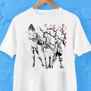 Rumi Mira And Zoey Of Huntr X From Kpop Demon Hunters In Japanese Sumi-e Style Shirt