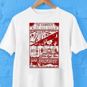 The Rainieros With Cory Cross Little Red Hen Seattle Music Aug Tour Tshirt