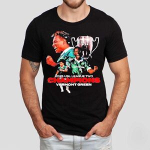 Vermont Green Fc Usl League Two Champions Trophy Tshirt