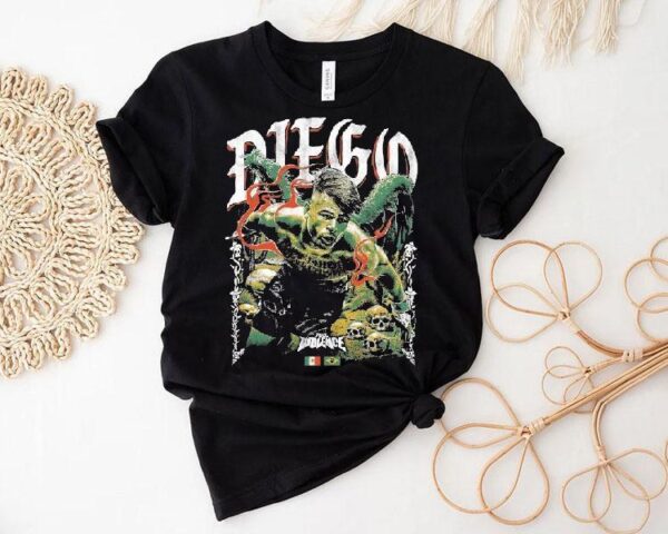 Diego Lopes Fight Full Violence Skulls Mexico And Brazil Shirt