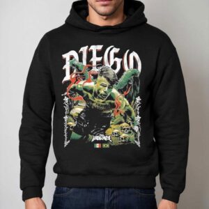 Diego Lopes Fight Full Violence Skulls Mexico And Brazil Hoodie