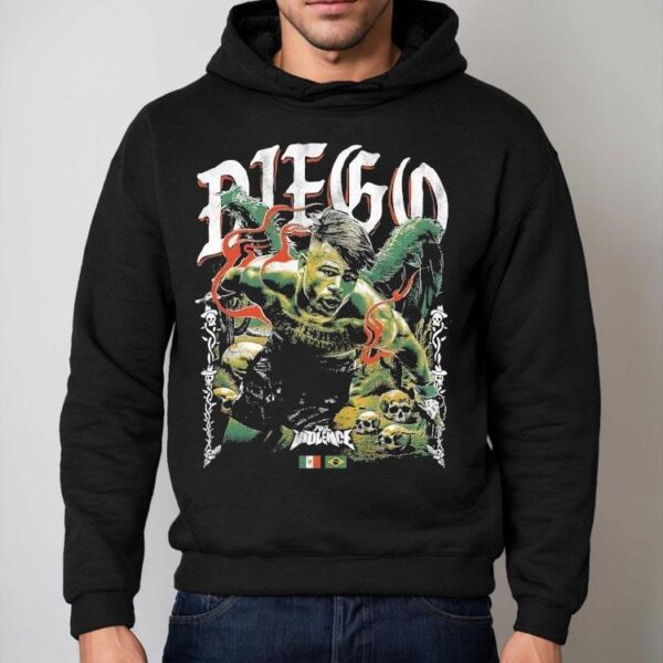 Diego Lopes Fight Full Violence Skulls Mexico And Brazil Shirt