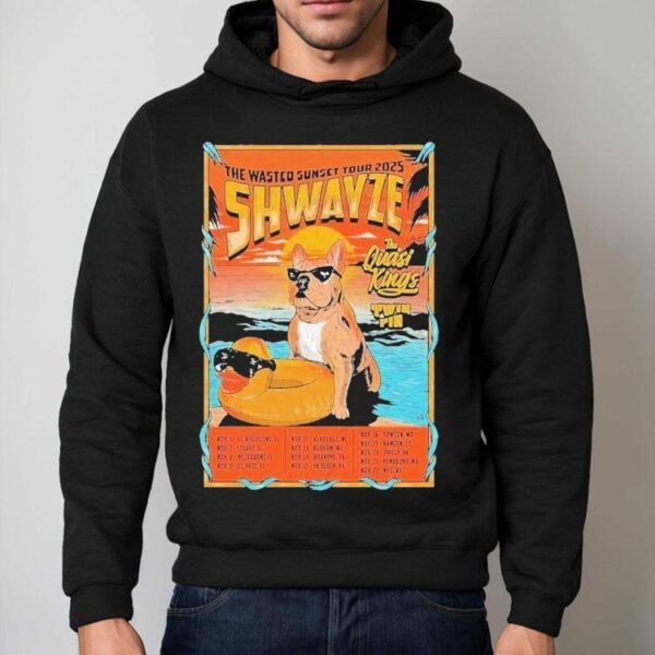 Shwayze The Wasted Sunset Tour 2025 Dates Dog Shirt