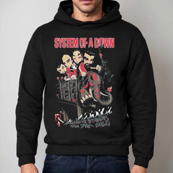 System Of A Down Metlife Stadium New York Tour 2025 Bridge Liberty Statue Shirt