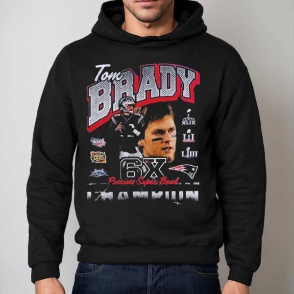 Tom Brady New England Patriots Unveil Statue 6x Super Bowl Champions Shirt