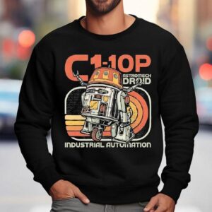 C P Astromech Droid Industrial Automation Sweatshirt
