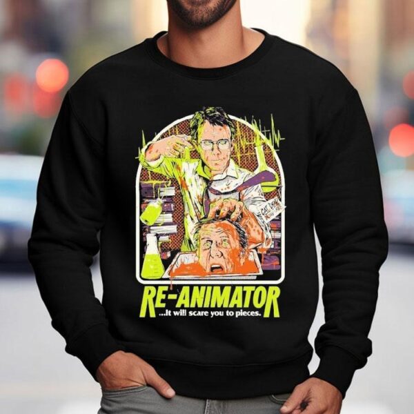 Re-animator Talking Head It Will Scare You To Pieces Shirt