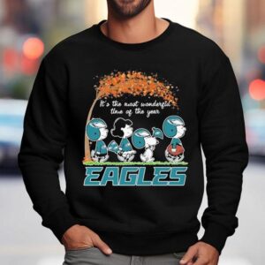 Snoopy The Peanuts X Philadelphia Eagles Philly It S The Most Wonderful Time Of The Year Sweatshirt