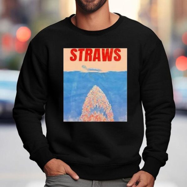 Straws Turtle Style Jaws Shirt