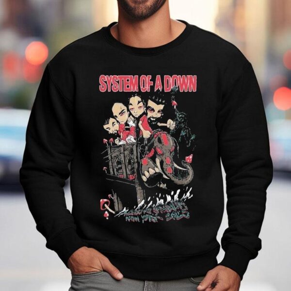System Of A Down Metlife Stadium New York Tour 2025 Bridge Liberty Statue Shirt