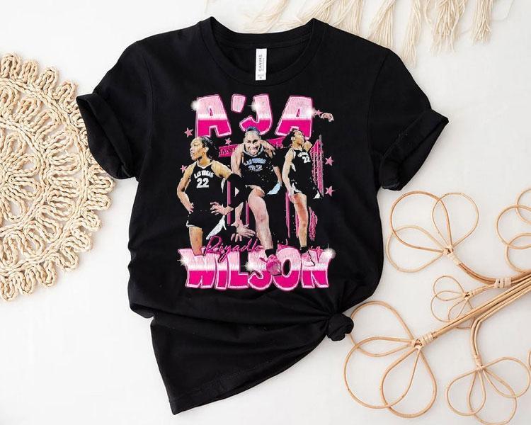  A Ja Wilson Riyadh Las Vegas Aces Basketball Graphic Tshirt