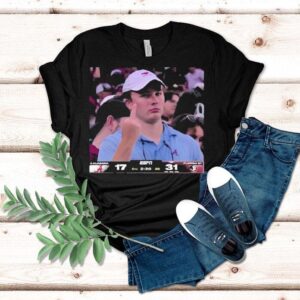 Angry Alabama Crimson Tide Fan Middle Finger Tshirt