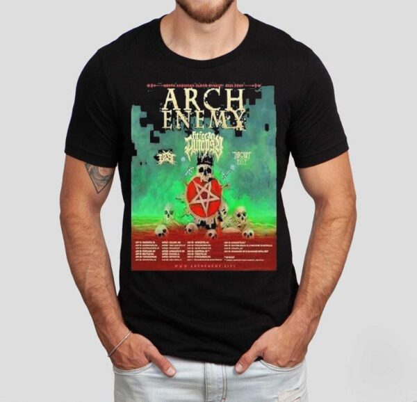 Arch Enemy North American Blood Dynasty 2025 Tour Tour Dates Shirt