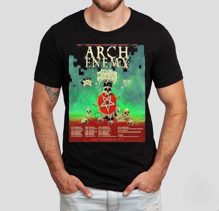  Arch Enemy North American Blood Dynasty  Tour Tour Dates Tshirt