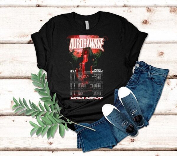 Aurorawave Monument Album Release Tour 2025 Dates Shirt
