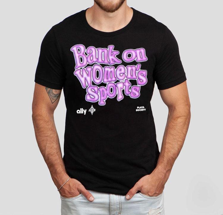  Bank On Women S Sports Wnba Las Vegas Aces Logo Tshirt