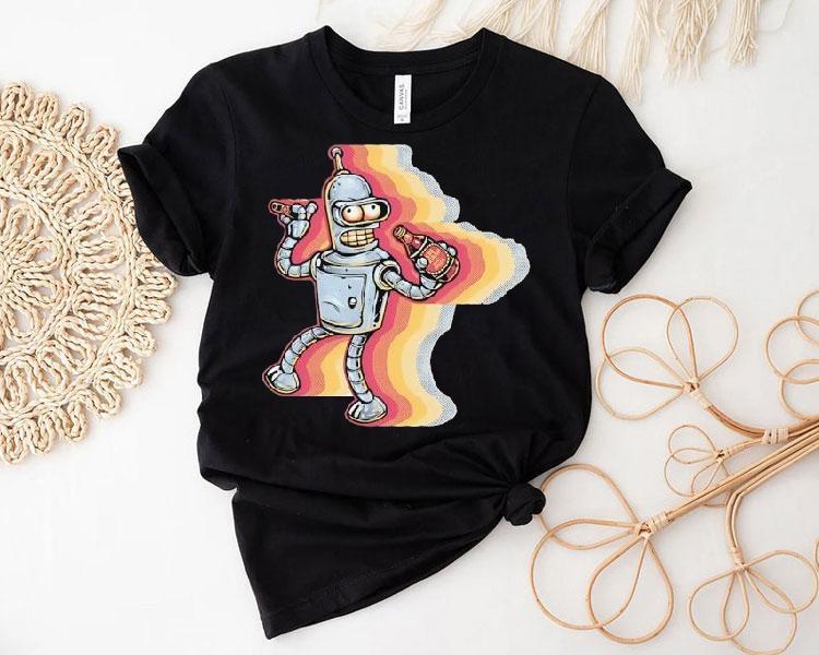  Bender From Futurama Sick Of Non Robots Tshirt