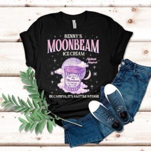 Benny S Moonbeam Ice Cream Be Careful It S A Little Intense Double Scoop Popsicle Tshirt