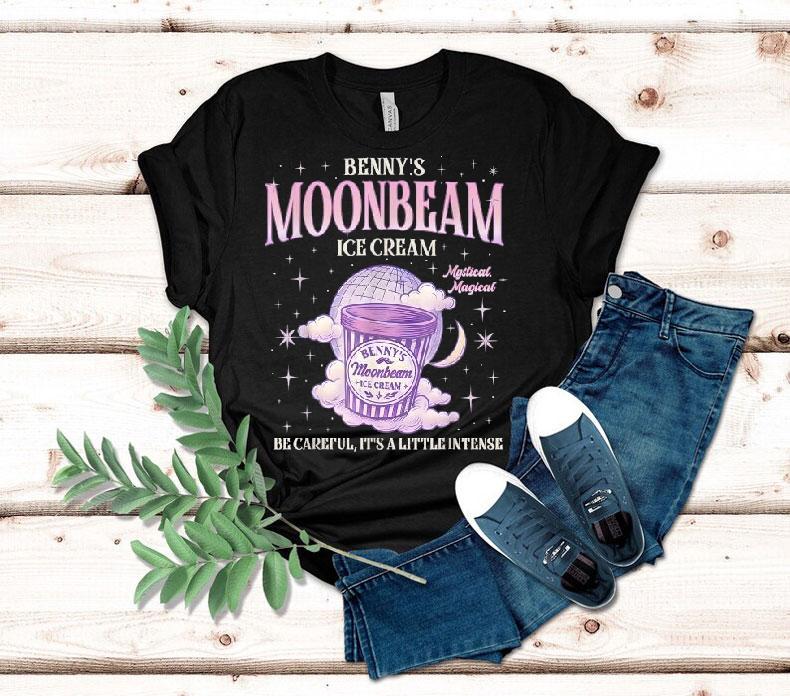  Benny S Moonbeam Ice Cream Be Careful It S A Little Intense Double Scoop Popsicle Tshirt