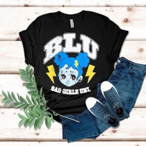 Blu Sad Girlz Uni Boyfriend Tshirt
