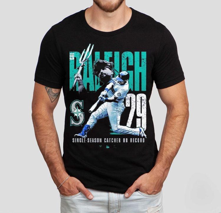  Cal Raleigh Seattle Mariners Single Season Catcher Home Run Record Tshirt
