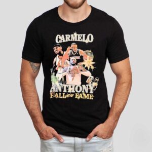 Carmelo Anthony Hall Of Fame New York Knicks Basketball Tshirt