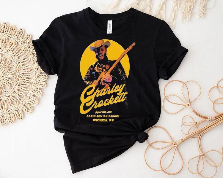  Charley Crockett Tour  At The Cotillion Ballroom In Wichita Ks On August  Western Tshirt