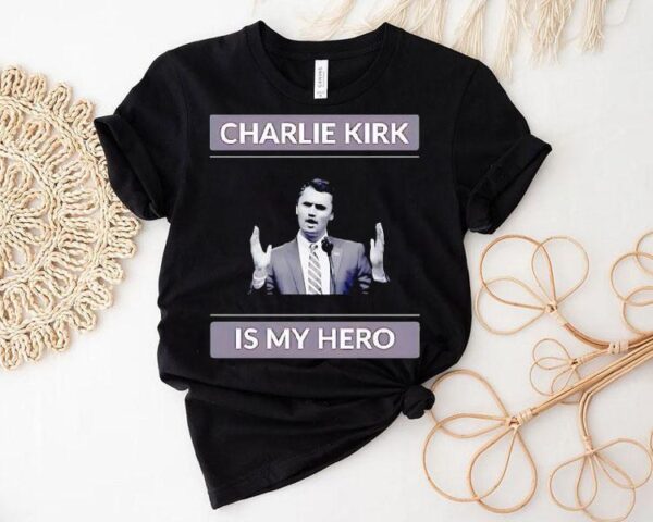 Charlie Kirk Is My Hero Usa Portrait Shirt