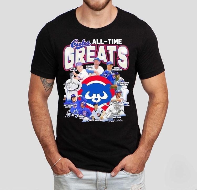 Chicago Cubs All-time Greats Legends Signatures Shirt 4 Chicago Cubs All Time Greats Legends Signatures Tshirt