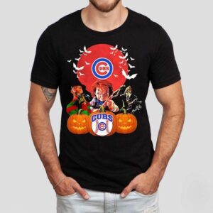 Chicago Cubs Chucky Freddy Krueger And Ghostface Horror Movie Halloween Tshirt